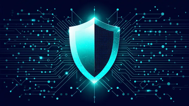 Abstract privacy and data security concept for healthcare marketing